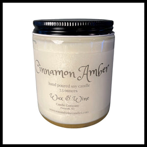 Cinnamon & Amber Hand Poured Candle