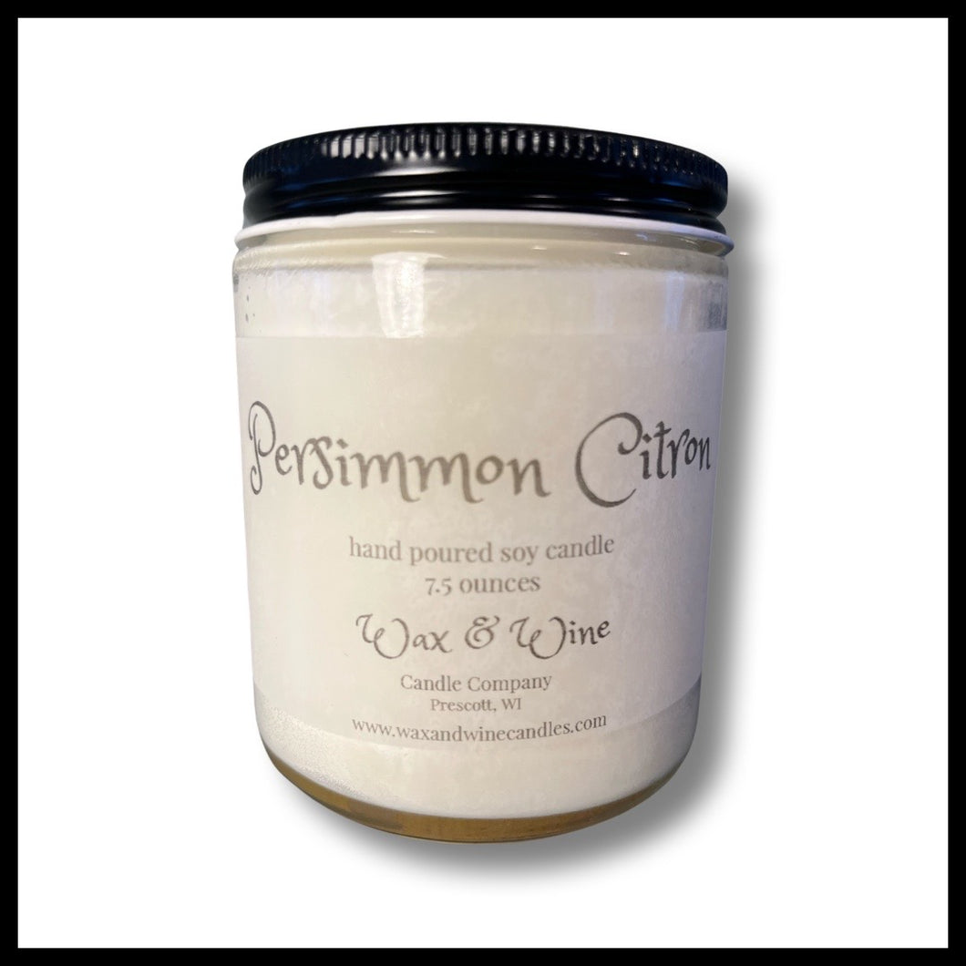 Persimmon & Citron Hand Poured Candle