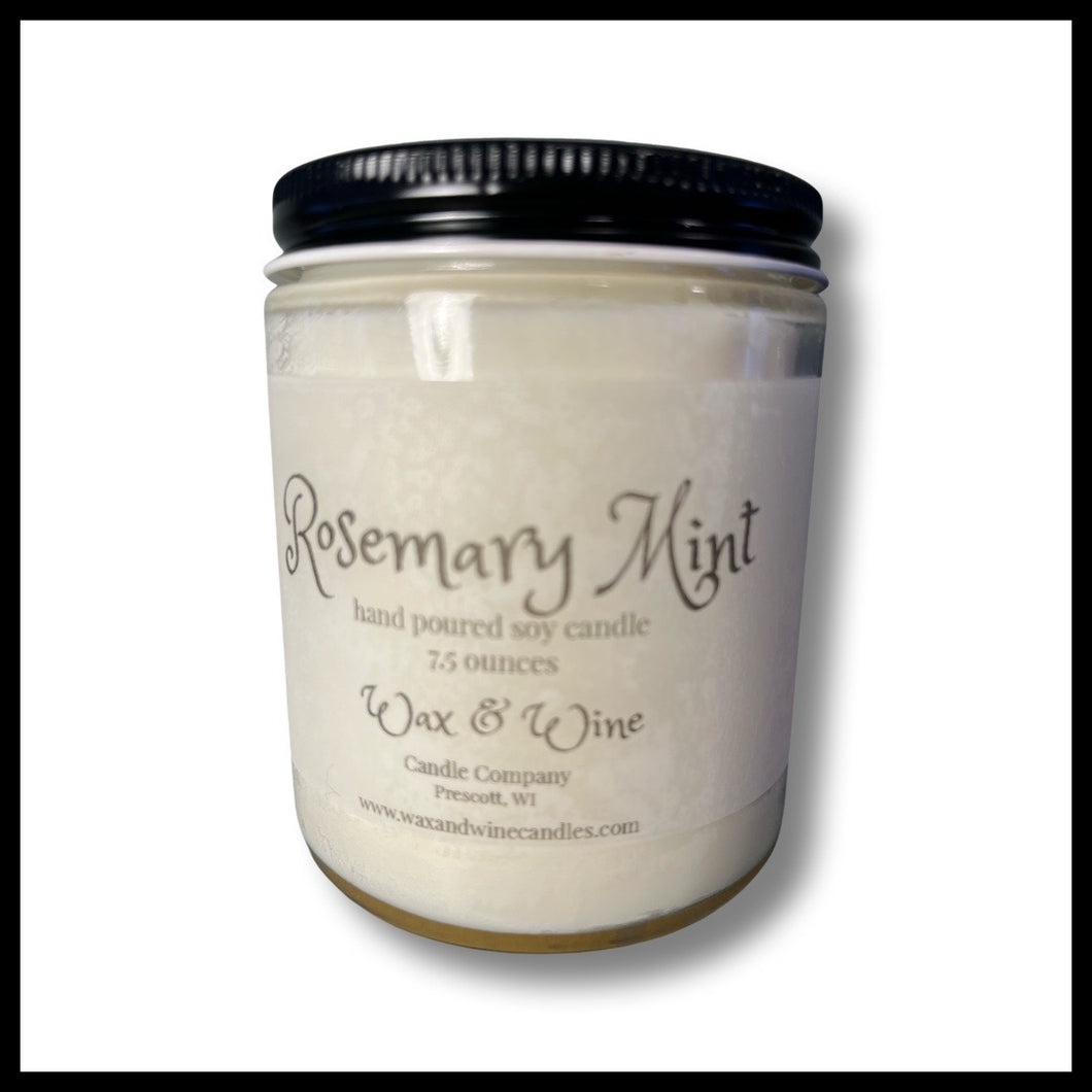 Rosemary Mint Hand Poured Candle